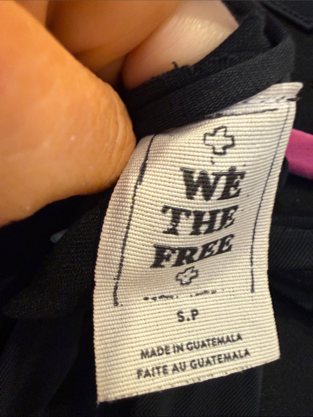 We The Free Black Asymmetrical Draped Tunic Top - Picture 2 of 4